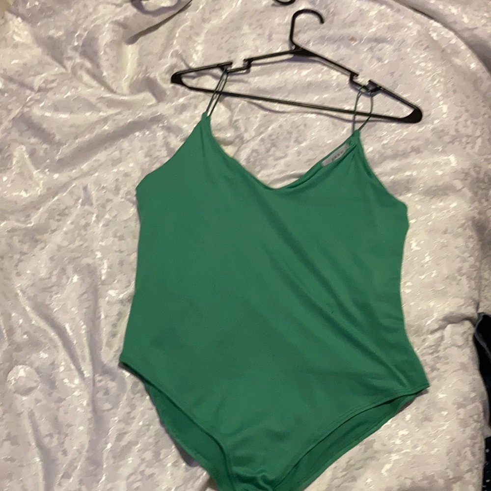 Green gaze bodysuit